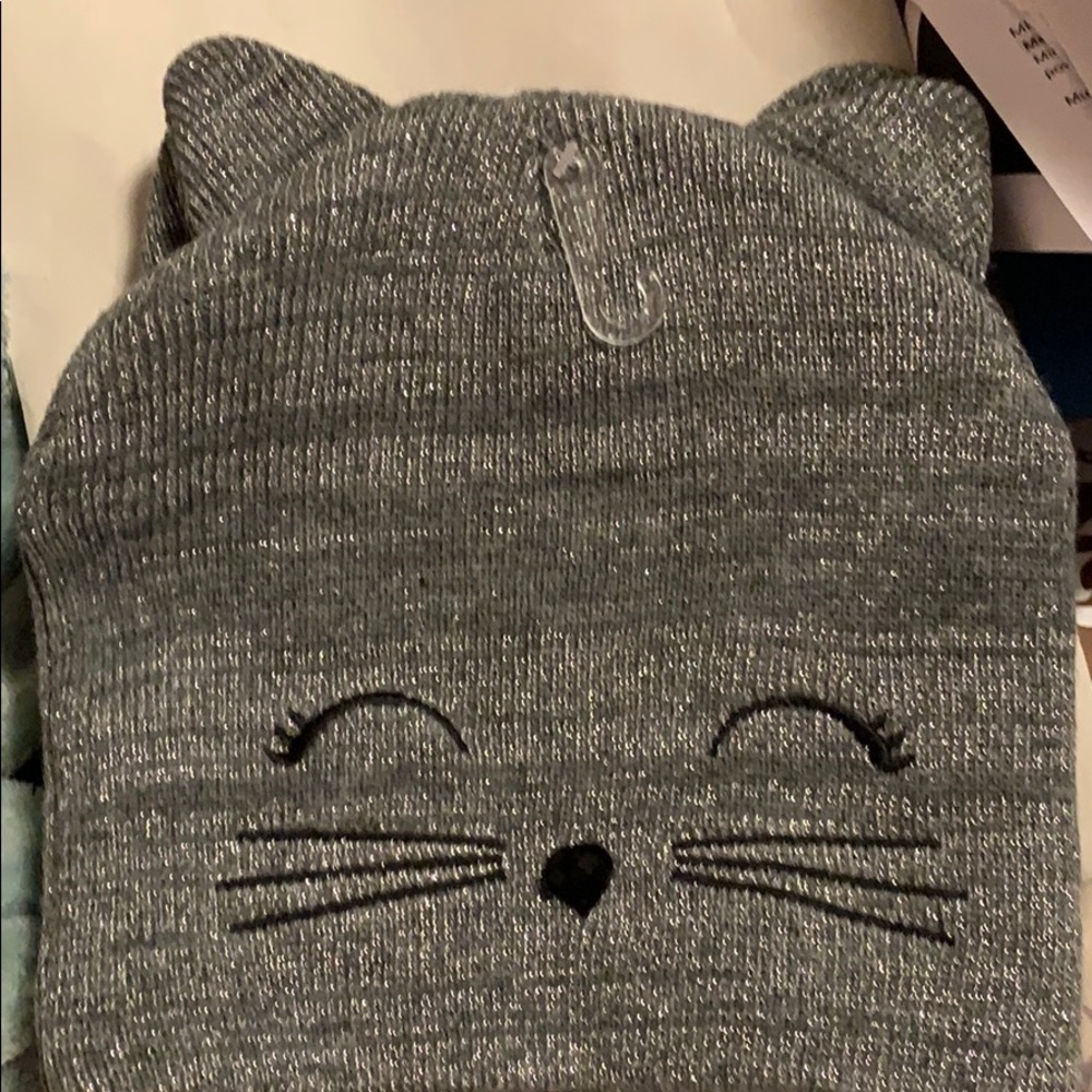 Justice Kitty hat winter hat knit hat beanie